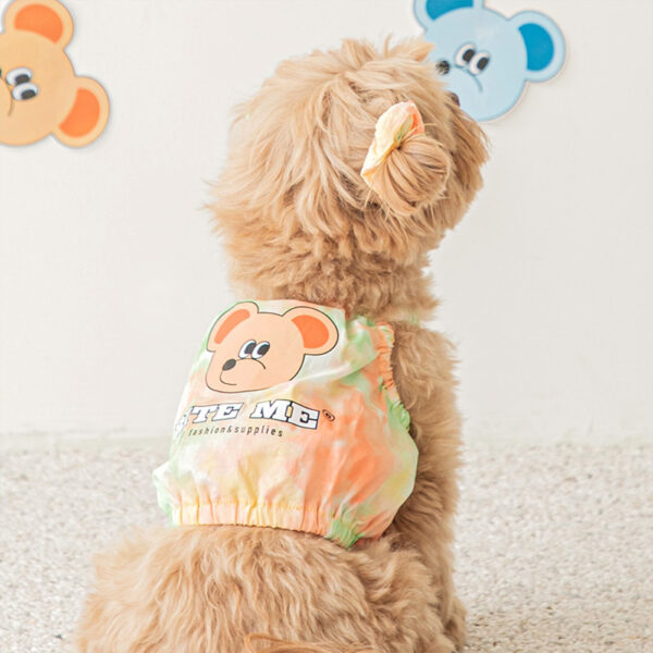 Bite Me Sherbet Bear Balloon Top (Orange) L